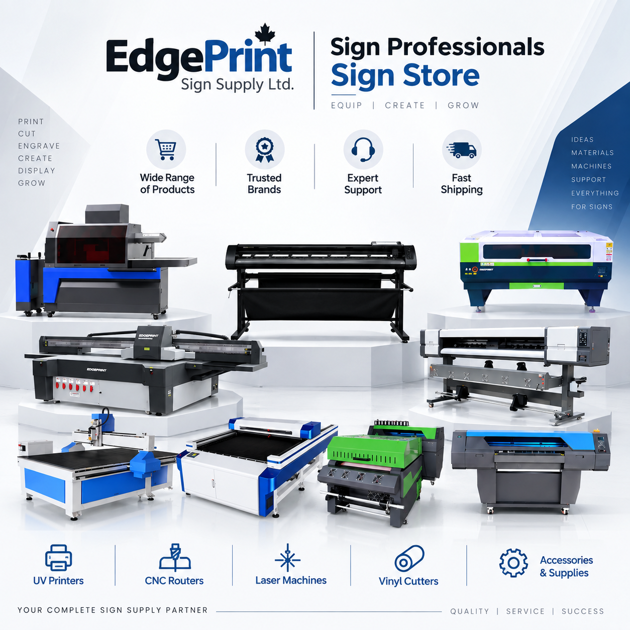 EdgePrint sign printing machines and equipment